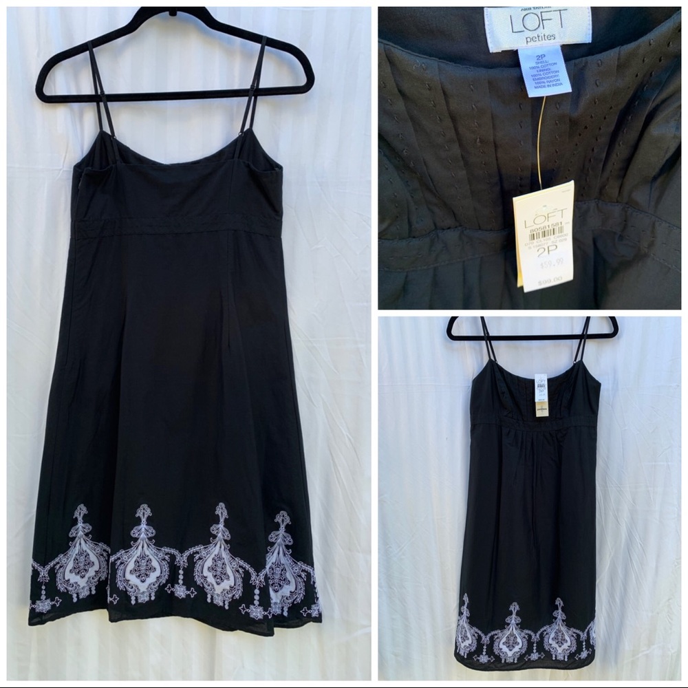 🖤Ann Taylor LOFT Black Dress | Beautiful detail🖤 - Picture 3 of 8